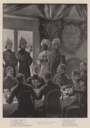 Ein Truppendinner in Indien